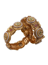 Surbhi Gold Plated Antique Kundan Kada Bangles | Womens Bangles